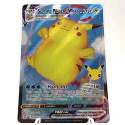 Surfing Pikachu VMAX 009/025 Celebrations Ultra Rare Holo Pokemon Card NM - Image 1