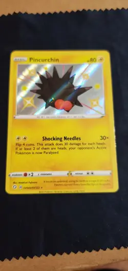 Pincurchin SV043/SV122 Holo Rare Shining Fates Shiny Vault Pokemon TCG Card NM/M - Image 1