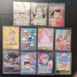 One Piece Card Set - Wanted Nika Shanks SP Nami and More From Japan - Image 1