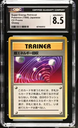 CGC 8.5 Super Energy Retrieval 1998 CD Promo Japanese Glossy Pokemon Card - Image 1