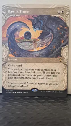 MTG Bloomburrow - Dawn's Truce #295 "Showcase" (Rare Instant) - Image 2