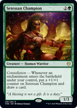 Setessan Champion Light Play, English Magic the Gathering MTG Theros Beyond Deat - Image 1