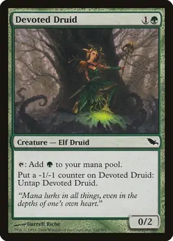 Devoted Druid 1x MtG Shadowmoor SP/NM - Image 1