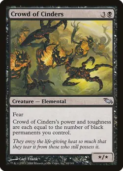 Crowd of Cinders 1x MtG Shadowmoor SP/NM - Image 1
