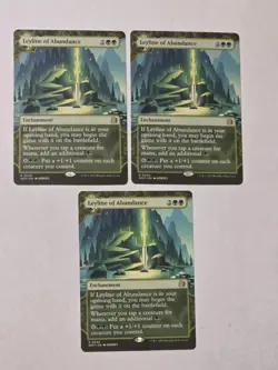 3x Leyline Of Abundance - WoE Enchanting Tales - Near Mint - MTG - Image 1