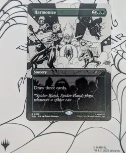 Harmonize | Spider-Band Art Secret Lair MTG Non-Foil NM | Marvel Spider-Man 7018 - Image 1