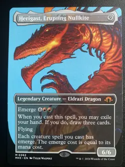 MTG Herigast, Erupting Nullkite BORDERLESS REGULAR Modern Horizons 3 #0362 NM/M - Image 1