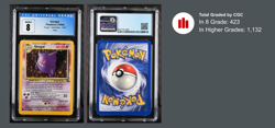 CGC 8 NM/MINT! Pokemon 1999 WOTC Fossil Set GENGAR Holo 5/62 D008 - Image 2