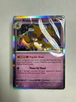Mega Evolution Build and Battle Alakazam Promo Card and Deck SEALED Pokemon TCG - Image 1