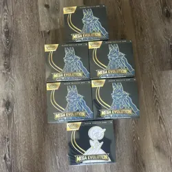 Mega Evolution Mega Lucario Pokemon TCG Elite Trainer Box Lot Of 6 - Image 1