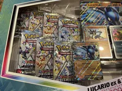 Pokemon TCG Prismatic Evolutions Lucario Ex + Tyranitar Ex Premium Collection 2x - Image 2