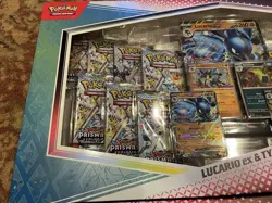 Pokemon TCG Prismatic Evolutions Lucario Ex + Tyranitar Ex Premium Collection 2x - Image 5