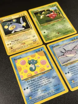 Neo Genesis Lot Lanturn #38 Mantine #42 Hoppip #61 Horsea #62 Pokemon TCG - Image 3