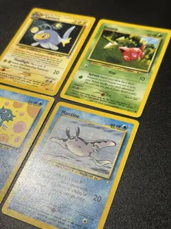 Neo Genesis Lot Lanturn #38 Mantine #42 Hoppip #61 Horsea #62 Pokemon TCG - Image 4