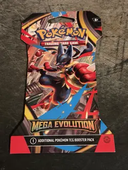 Pokemon Mega Evolution Sleeved Booster Pack Random Art Factory Sealed - Image 1