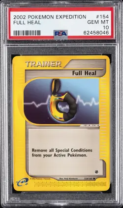 2002 POKEMON EXPEDITION #154 FULL HEAL PSA 10 - Image 1