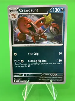 Pokemon Crawdaunt Mega Evolution Reverse Holo Uncommon 085/132 NM!!! - Image 1