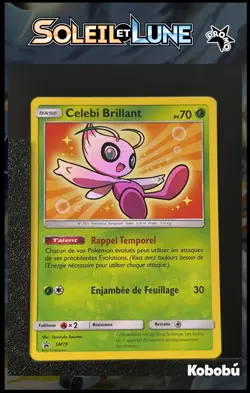 Carte Pokemon Celebi Brillant SM79 FR Promo Soleil Et Lune 5 - Image 1