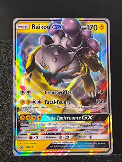 Carte Pokemon Raikou GX SM121 FR Promo Soleil Et Lune - Image 2