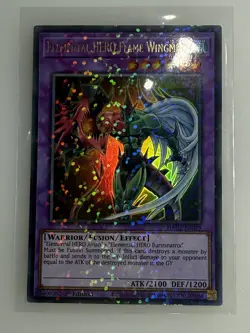 Yugioh - Elemental HERO flame wingman Starfoil Rare HAC1-EN019 1st edition - Image 1