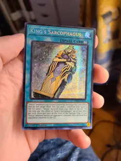 Yugioh King's Sarcophagus MP24-EN125 1st Prismatic Secret Rare - Image 1