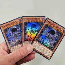Yugioh! 3x Regenesis Overlord DOOD-EN022 Super Rare 1st Ed NM - Image 1