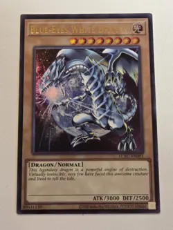 Blue-Eyes White Dragon LCKC-EN001 (Version 3) Alt Art Yugioh Ultra Rare NM - Image 1
