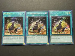 3x Pre-Preparation Of Rites | RA01-EN055 | Secret Rares | NM | 1st Ed | YuGiOh! - Image 1