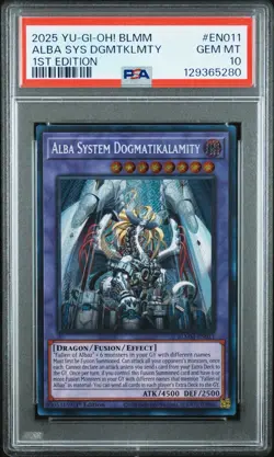2025 PSA 10 YUGIOH SUDA SECRET RARE ALBA SYSTEM DOGMATIKALAMITY 💎 - Image 1