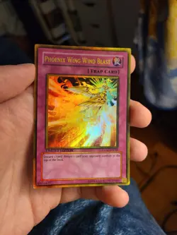 Yugioh Phoenix Wing Wind Blast GLD2-EN048 Limited Gold Rare - Image 1
