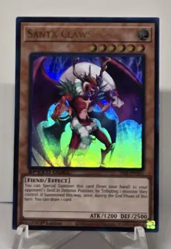 Santa Claws SS05-ENV01 Ultra Rare 1st Edition Yugioh TCG NM/M - Image 1