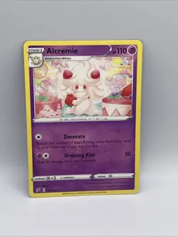 087/192 Alcremie Rare Sword & Shield Rebel Clash Pokemon TCG Card 2020 - Image 1