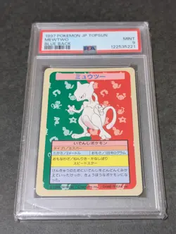 PSA 9 Pokemon Card Topsun Mewtwo Blue Back NO NUMBER ERROR - Image 1