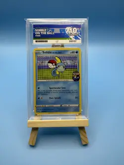 Sobble On the Ball Pokemon TCG Futsal Promo Card 005/005 ACE 10 - Image 1