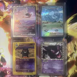 Pokemon 4 Card Lot Bubble Mew NM 151 Charizard NM Prime LP Gengar Expedition LP - Image 1