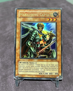 Yu-Gi-Oh! ULTRA RARE HOLO CARD MARAUDING CAPTAIN LOD-018 VINTAGE PRINT NM - Image 2