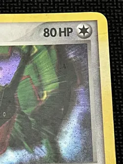 Rayquaza 3/17 Holo Rare POP Series 1 Pokemon Card Damaged - Image 3
