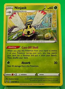 Ninjask 014/185 Near Mint - RARE Vivid Voltage Pokemon Card Tomokazu Komiya Art - Image 1