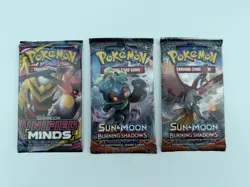 Unified Minds & Burning Shadows Booster Pack Lot - Pokemon Cards - Nintendo TCG - Image 1
