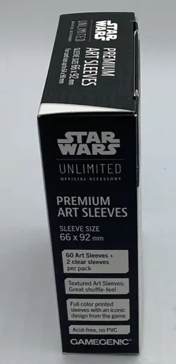 Star Wars: Unlimited Premium 60 Art Sleeve Card Back Magenta Gamegenic +2 Clear - Image 3