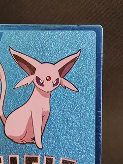 Pokemon Card Espeon Metalic Foil Meiji Blue Get Card 2000 Japanese - Image 4