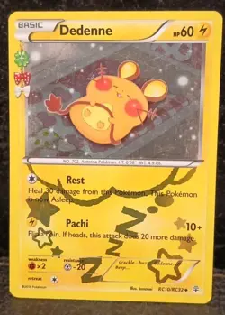 Dedenne RC10/RC32 XY Generations Radiant Collection Holo Pokemon TCG Card NM - Image 1
