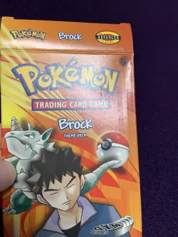 Pokemon Gym Heroes Brock Theme Deck EMPTY BOX (NO CARDS) + Rule Book Card List - Image 2