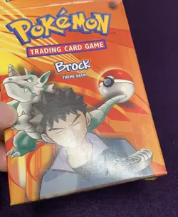 Pokemon Gym Heroes Brock Theme Deck EMPTY BOX (NO CARDS) + Rule Book Card List - Image 3