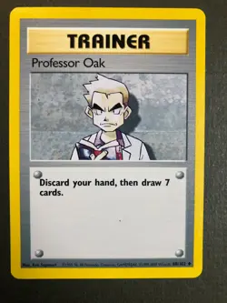 Pokemon Professor Oak 88/102 Base Set Card Uncommon Unlimited NM Nice! - Image 1