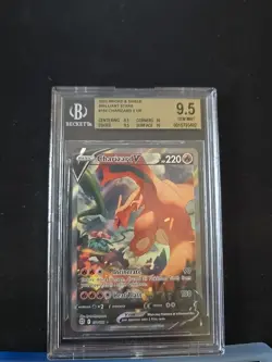 Charizard v Alternate Full Art Holo Card 154/172 Swsh09 Brilliant Stars BGS 9.5 - Image 1
