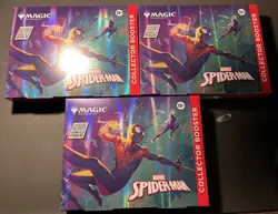Pack Of 3 Magic The Gathering Marvel Spider-Man Collector Booster Omega Sealed - Image 2