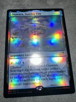 MTG Otawara Soaring City Foil NM-Mint Kamigawa Neon Dynasty - Image 4