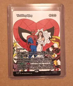 Wedding Ring Magic The Gathering Spider-Man Mythic Rare Borderless Artifact 0007 - Image 1