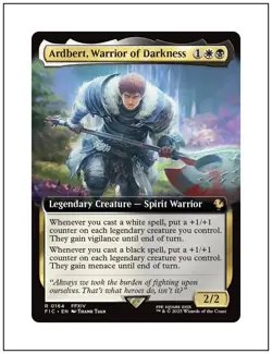 1x Ardbert, Warrior of Darkness, Extended Art, Final Fantasy, Magic MTG NM - Image 1